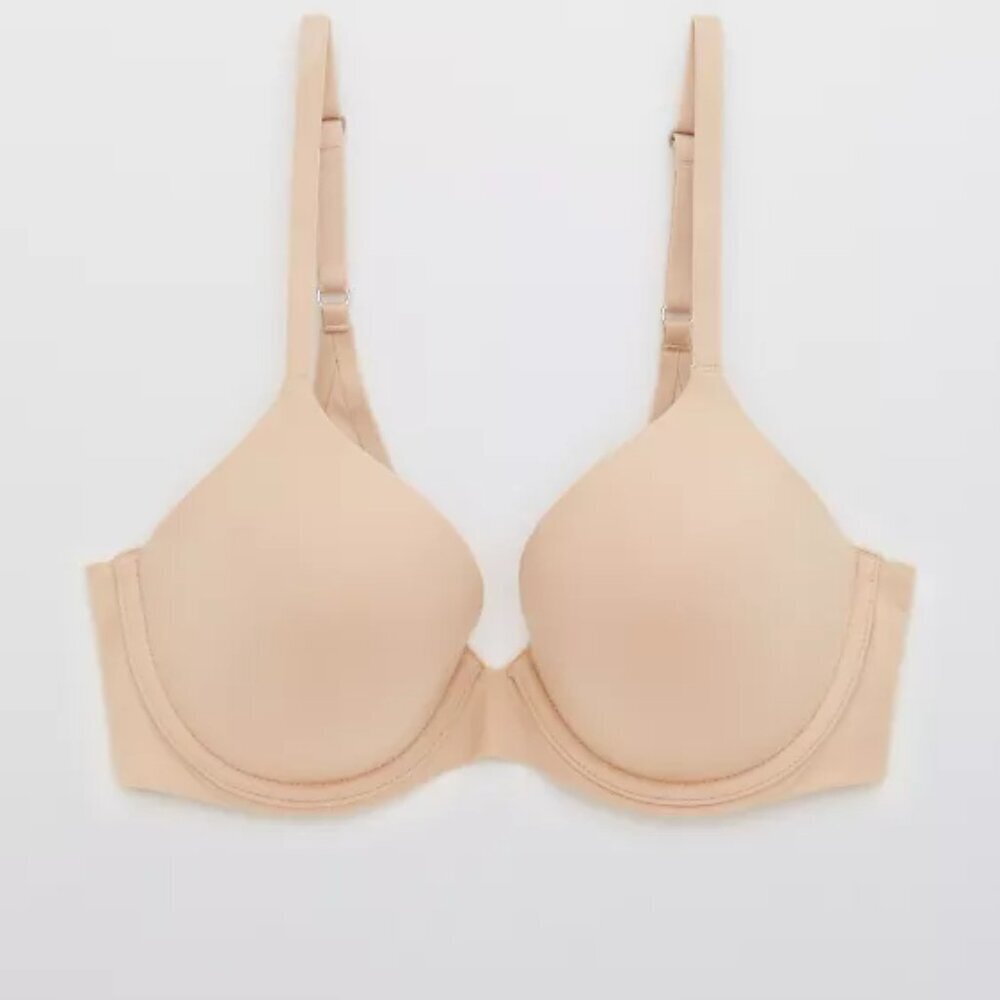 Aerie Sunnie Lightly Lined Full Coverage Beige Bra Size 38G